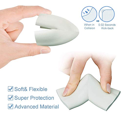Baybee Baby Safety Corner Protector, Table Corner Guards - 3M Pre-Taped Corner Protectors - Child Safety Edge Guards (Pack of 16)
