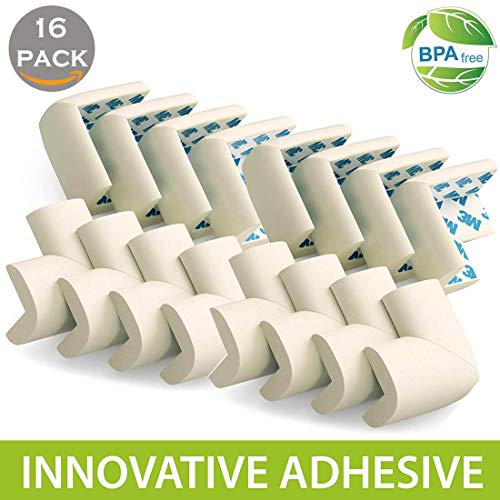 Baybee Baby Safety Corner Protector, Table Corner Guards - 3M Pre-Taped Corner Protectors - Child Safety Edge Guards (Pack of 16)