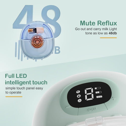 Baybee Wearable Electric Breast Pump, Automatic Breast Pump with 3 Phase Pumping Modes, 150ml Storage, 3 Modes & 9 Level Suction