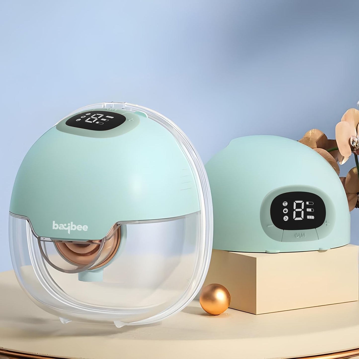 Baybee Wearable Electric Breast Pump, Automatic Breast Pump with 3 Phase Pumping Modes, 150ml Storage, 3 Modes & 9 Level Suction