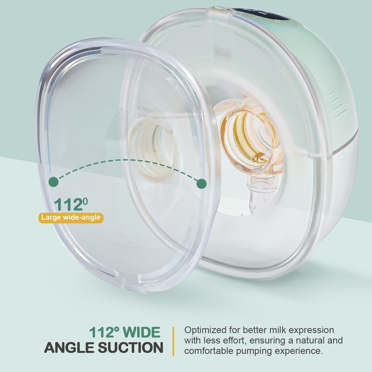 Baybee Wearable Electric Breast Pump, Automatic Breast Pump with 3 Phase Pumping Modes, 150ml Storage, 3 Modes & 9 Level Suction