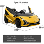 Baybee Licensed Sian Battery Operated Car for Kids, Ride on Toy Kids Car with Music, Light & USB | Electric Battery Car for Kids