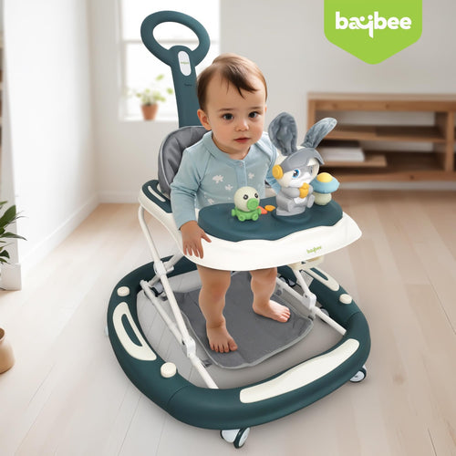 Baybee 3 IN 1 Baby Walker Cum Rocker, Activity Walker for Baby with 3 Height Adjustable & Parental Push Handle & Musical Bar