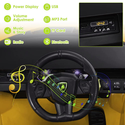 Baybee Licensed Sian Battery Operated Car for Kids, Ride on Toy Kids Car with Music, Light & USB | Electric Battery Car for Kids