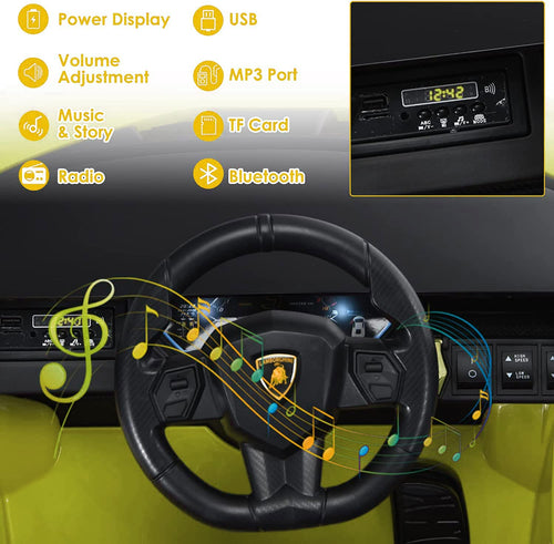 Baybee Licensed Sian Battery Operated Car for Kids, Ride on Toy Kids Car with Music, Light & USB | Electric Battery Car for Kids