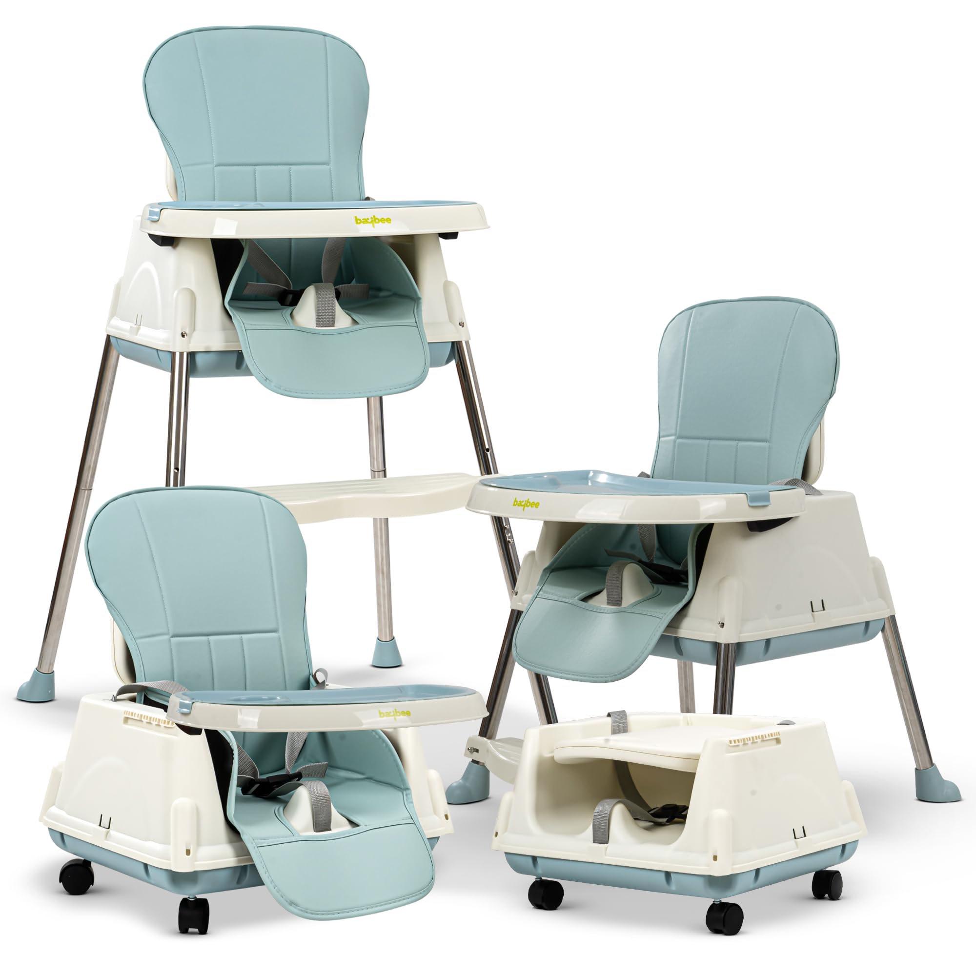 Baybee in Baby High Chair for Kids with Adjustable Height Footrest,  for Baby Months to Years Boy Girl