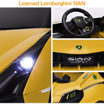 Baybee Licensed Sian Battery Operated Car for Kids, Ride on Toy Kids Car with Music, Light & USB | Electric Battery Car for Kids