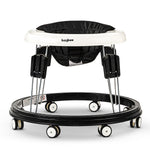 Baybee Indy Round Kids Walker for Baby with 5 Adjustable Height, Food Tray & PU Leather Seat