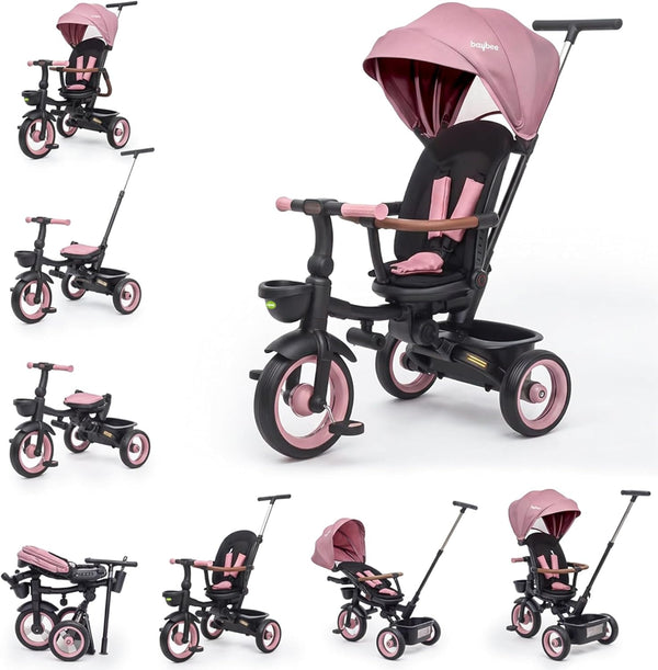 Baybee Cozy Kids Tricycle with Rotatable Seat for 1-5 Years