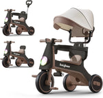 Baybee Zeno 3 in 1 Tricycle with Canopy, Light & Music for Kids 1-5 Years
