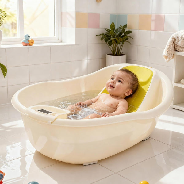 Baybee Foldable Baby Bathtub with Anti-Skid Base for Babies 0-3 Years