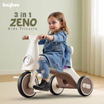 Baybee Zeno 3 in 1 Tricycle with Canopy, Light & Music for Kids 1-5 Years
