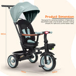 Baybee Cozy Kids Tricycle With Rotatable Seat & Canopy for 1-5 Years