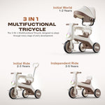 Baybee Zeno 3 in 1 Tricycle with Canopy, Light & Music for Kids 1-5 Years
