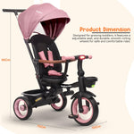 Baybee Cozy Kids Tricycle With Rotatable Seat & Canopy for 1-5 Years