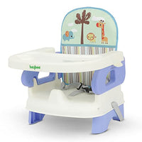BAYBEE Booster Seat for Feeding Baby - Baby Food Chair with Removable Dining Tray - Comfortable Foldable Seat with Safety Belt