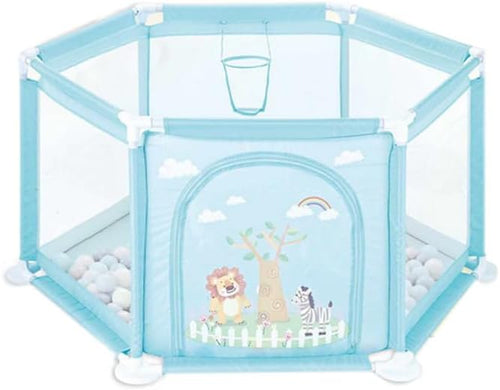 Baybee Playpen for Kids, Play Fence for Babies with Play Pit, Kids Safety Activity Center, Baby Playard with Anti Slip Base, Soft Breathable Mesh