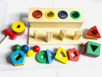 Baybee Wooden Hammer Case Toy Knock Pounding Bench for Kids with With Geometric Shape Sorting, Early Educational Activity Toy