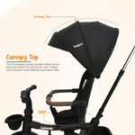 Baybee Cozy Kids Tricycle With Rotatable Seat & Canopy for 1-5 Years