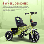 Baybee Spectre Baby Tricycle with Push Handle & Basket for Kids 2-5 Years