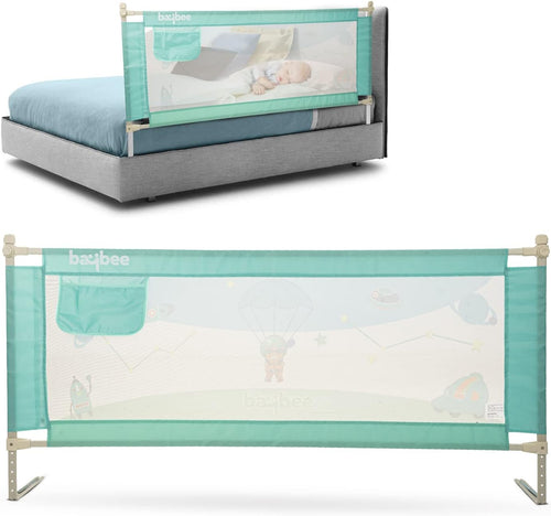 Baybee Bed Rail Guard for Baby – Portable, Adjustable Height, Foldable Safety Fence (180 x 63 cm) – Pack of 1
