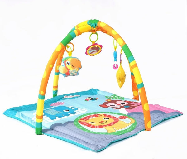 Baybee Baby Play Gym Mat with Hanging Toys & Cushion for Babies 0–12 Months