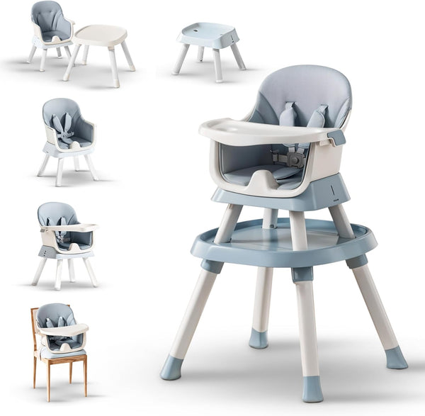 Baybee Baby High Chair 6 in 1 Convertible Feeding Chair for Kids 1-5 Years