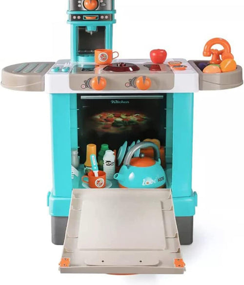 Baybee Little Chef Kitchen Set for Kids| Pretend Play Toys for Kids with Cooking Accessories Toys, Play Foods | Role Play Toys
