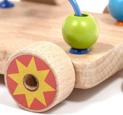 Baybee Kids Wooden Toys Beads Maze Roller Coaster Puzzle Toys for Kids