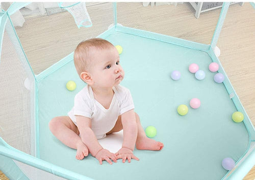 Baybee Playpen for Kids, Play Fence for Babies with Play Pit, Kids Safety Activity Center, Baby Playard with Anti Slip Base, Soft Breathable Mesh