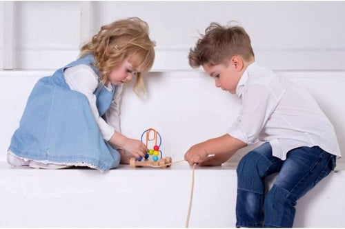 Baybee Kids Wooden Toys Beads Maze Roller Coaster Puzzle Toys for Kids