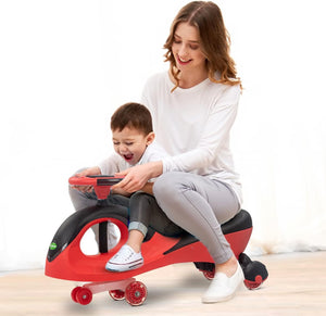 Baybee Roadmaster Magic Car for Kids | Ride on Toy Swing Car for Kids with PU Led Wheels, Light & Music.