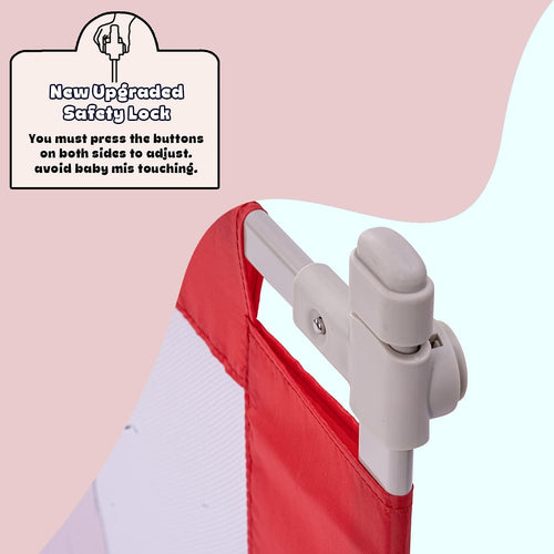 Baybee Bed Rail Guard for Baby – Portable, Adjustable Height, Foldable Safety Fence (180 x 63 cm) – Pack of 1