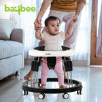 Baybee Indy Round Kids Walker for Baby with 5 Adjustable Height, Food Tray & PU Leather Seat