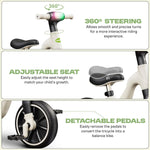 Baybee Buzzy Baby Tricycle 2-in-1 Balance Bike with Music for Kids 1-5 Years