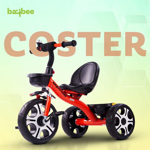 Baybee Coaster Baby Tricycle for Kids, Smart Plug n Play Kids Cycle with Front & Rear Storage Basket | Tricycle for Kids