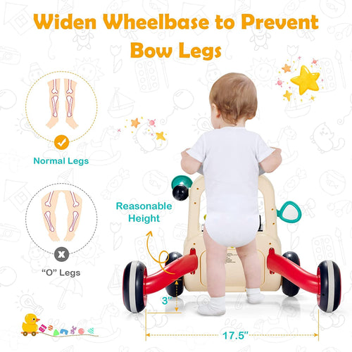Baybee Multifunctional Baby Activity Walker for Kids with Lights, Horn, Rotating Gears, Toy Bear & Mobile