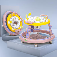 Baybee 2 in 1 Baby Walker for Kids, Activity Walker with Push handle, 360 Rotatable Seat, Musical Toy Bar & Footmat