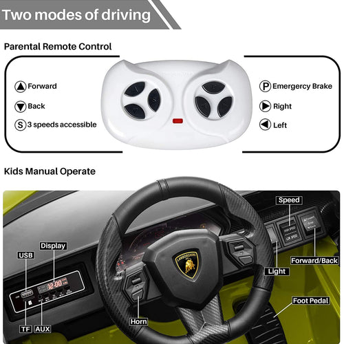 Baybee Licensed Sian Battery Operated Car for Kids, Ride on Toy Kids Car with Music, Light & USB | Electric Battery Car for Kids