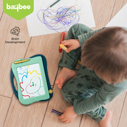 Baybee Magnetic Drawing Board Slate for Kids, Erasable Doodle Boards Magic Slate for Kids Toys with & Pen