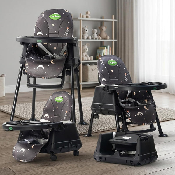 Baybee Baby High Chair 4-in-1 Feeding Chair for Kids 6M-3 Years