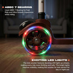 Baybee 3 Wheel Kick Scooter with LED Wheels for Kids 3-8 Years