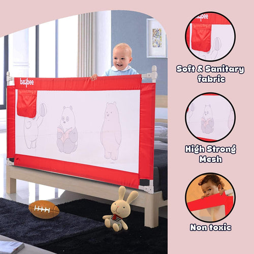 Baybee Bed Rail Guard for Baby – Portable, Adjustable Height, Foldable Safety Fence (180 x 63 cm) – Pack of 1