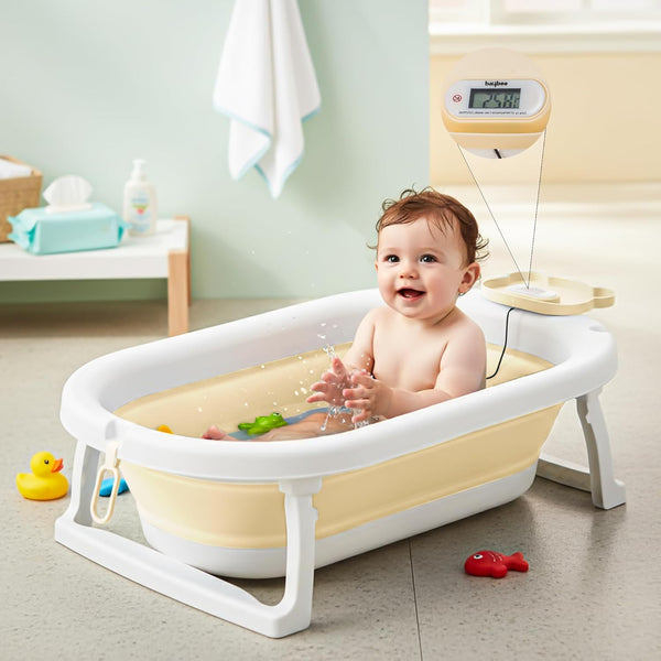Baybee Tubby Foldable Baby Bath Tub with Temperature Meter for Kids 0-5 Years