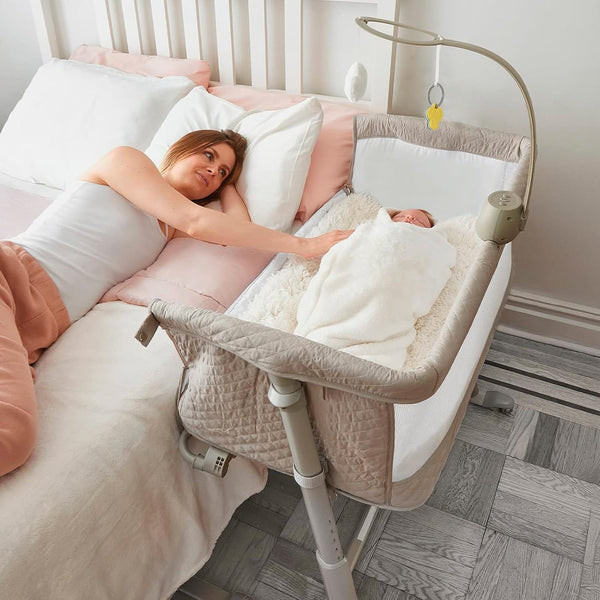 Baybee Baby Bedside Crib Adjustable Height Mosquito Net for Kids 3-6 Years