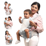 Baybee Flownest Baby Carrier with Hip Seat & Back Support 0-3 Years