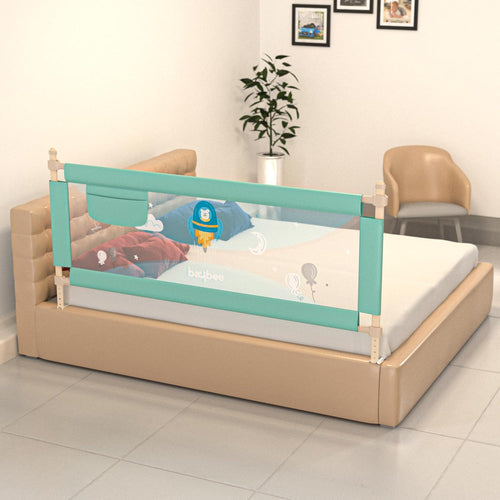 Baybee Bed Rail Guard for Baby – Portable, Adjustable Height, Foldable Safety Fence (180 x 63 cm) – Pack of 1