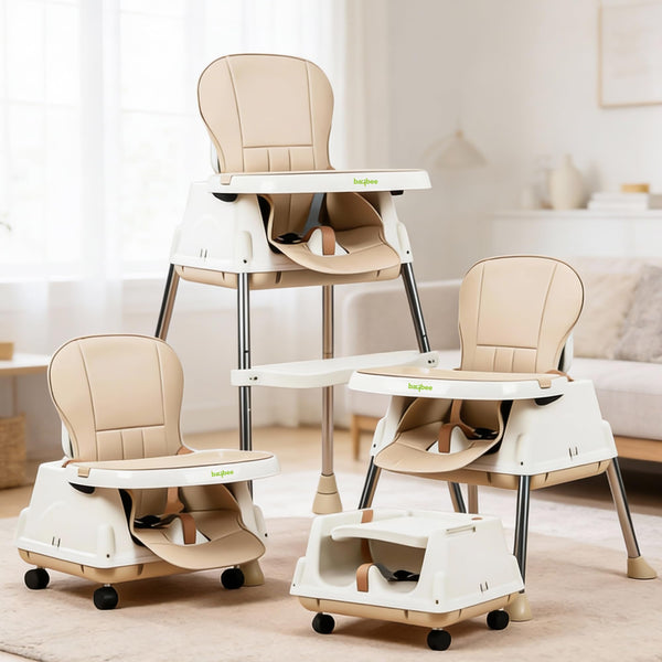 Baybee Baby High Chair 4-in-1 Adjustable Feeding Chair for 6 Months-3 Years