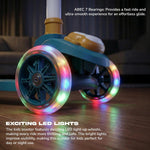 Baybee 3 Wheel Kick Scooter with LED Wheels for Kids 3-8 Years