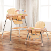 Baybee Invictus 3 in 1 Convertible Baby High Chair for Kids with Adjustable Height, Food Tray, Safety Belt and Cushion | Feeding Chair | Booster Chair